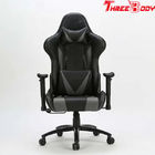 Alta sedia alta nera e grigia ergonomica posteriore della sedia di gioco, grande e di gioco