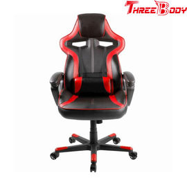 Porcellana Sedia rossa e nera della schiuma ad alta densità di gioco, sedia di corsa durevole dell&#039;ufficio di Seat fabbrica