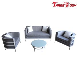 Sofà dei mobili da giardino di svago, Tabella all'aperto del giardino dell'hotel e sedie di alluminio messi