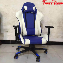 Capacità bianca e blu della sedia di gioco della parte posteriore di livello di video gioco grande di carico 350lbs