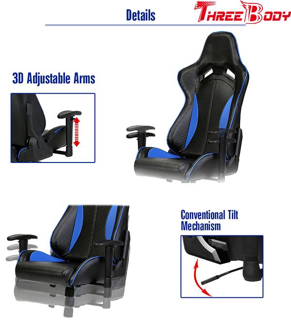 Essere umano comodo della sedia di gioco della parte posteriore di livello - ergonomico orientato progettato