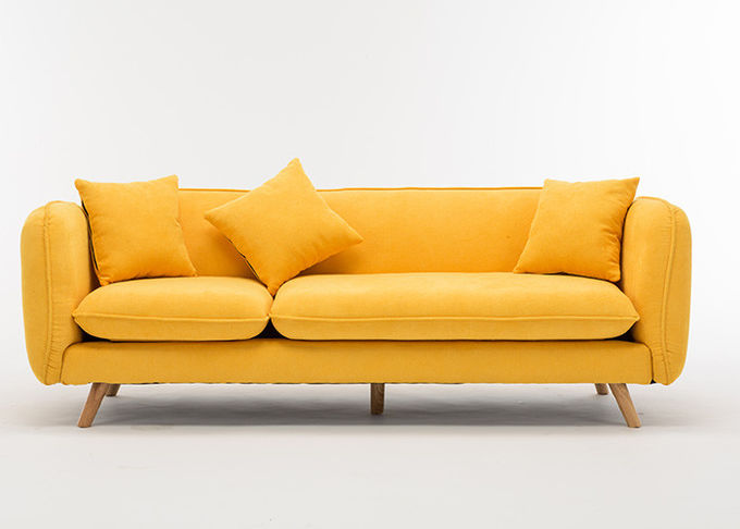 La mobilia contemporanea moderna della camera da letto ha personalizzato il sofà del tessuto di tre Seater