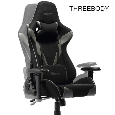 Home And Office Comfy Computer Chair , Racing Style PU Leather Reclining Gaming Chair