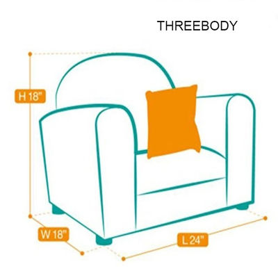 Contemporary Toddler Upholstered Chair , Kids Bedroom Furniture Child Lounge Chair