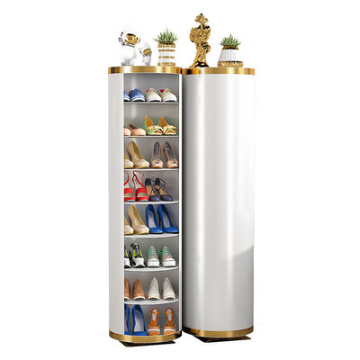 Simple Light Luxury Creative Home Spazio risparmiato 360° Armadietto per scarpe rotabile per ingresso, porta esterna