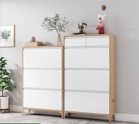 Simple Multi-layer Large-Capacity Steel Tip-Type Shoe Storage Cabinet per ingresso di casa, porta esterna, corridoio dell'ascensore